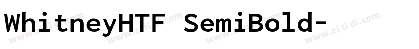 WhitneyHTF SemiBold字体转换